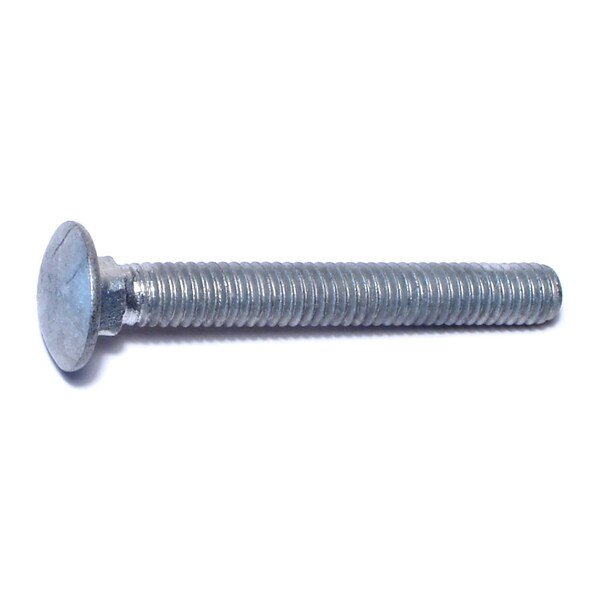 Midwest Fastener Carriage Bolt, Square Neck, 18 (Coarse), 2-1/2 in L, Steel, Hot Dipped Galvanized, 12 PK 35206 - main